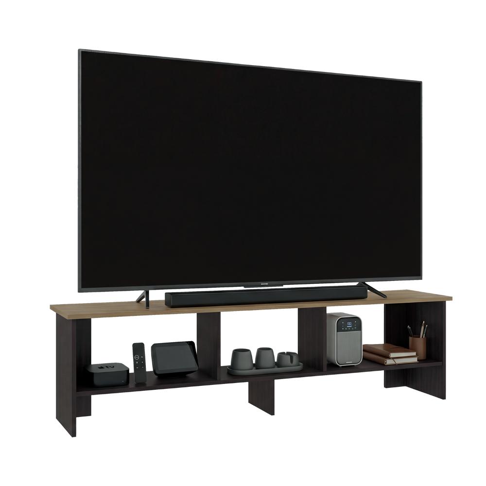 Mesa para TV Belga, Kronos Wengue y Kronos Fresno , con Puerta Abatible, para Televisor hasta 65" ZF
