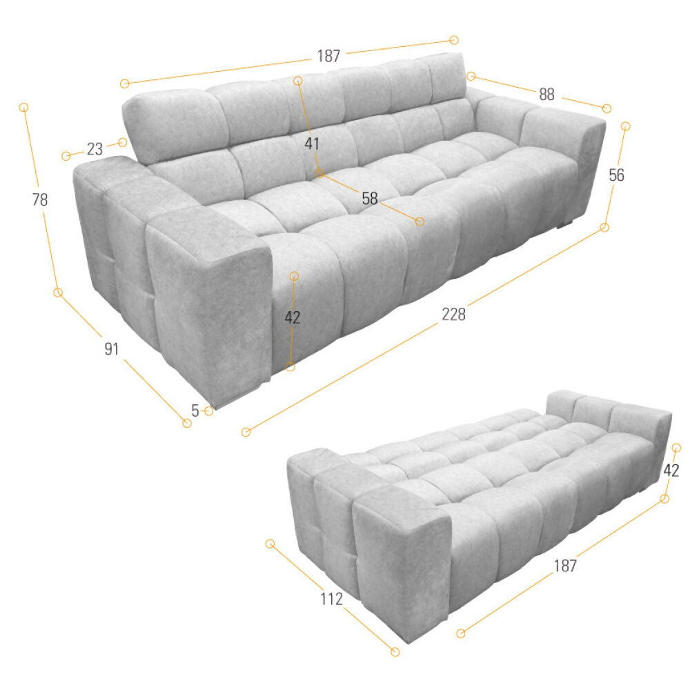 ISOMETRICO SOFA CAMA MIAMI