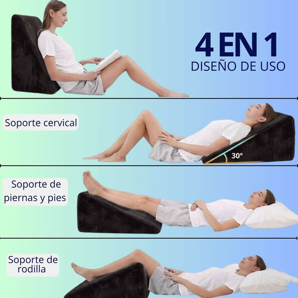 Cojín tv triangular negro