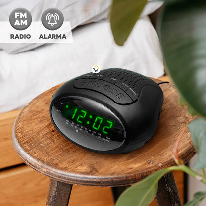 Radio Reloj Digital Despertador De Mesa Am Fm VSRC758