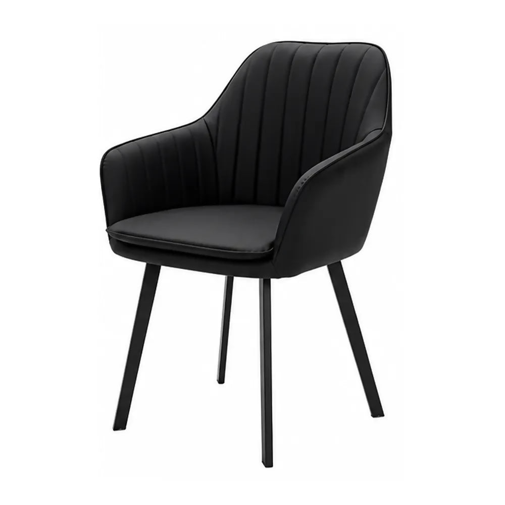 Silla Verona PU Para Comedor Negro