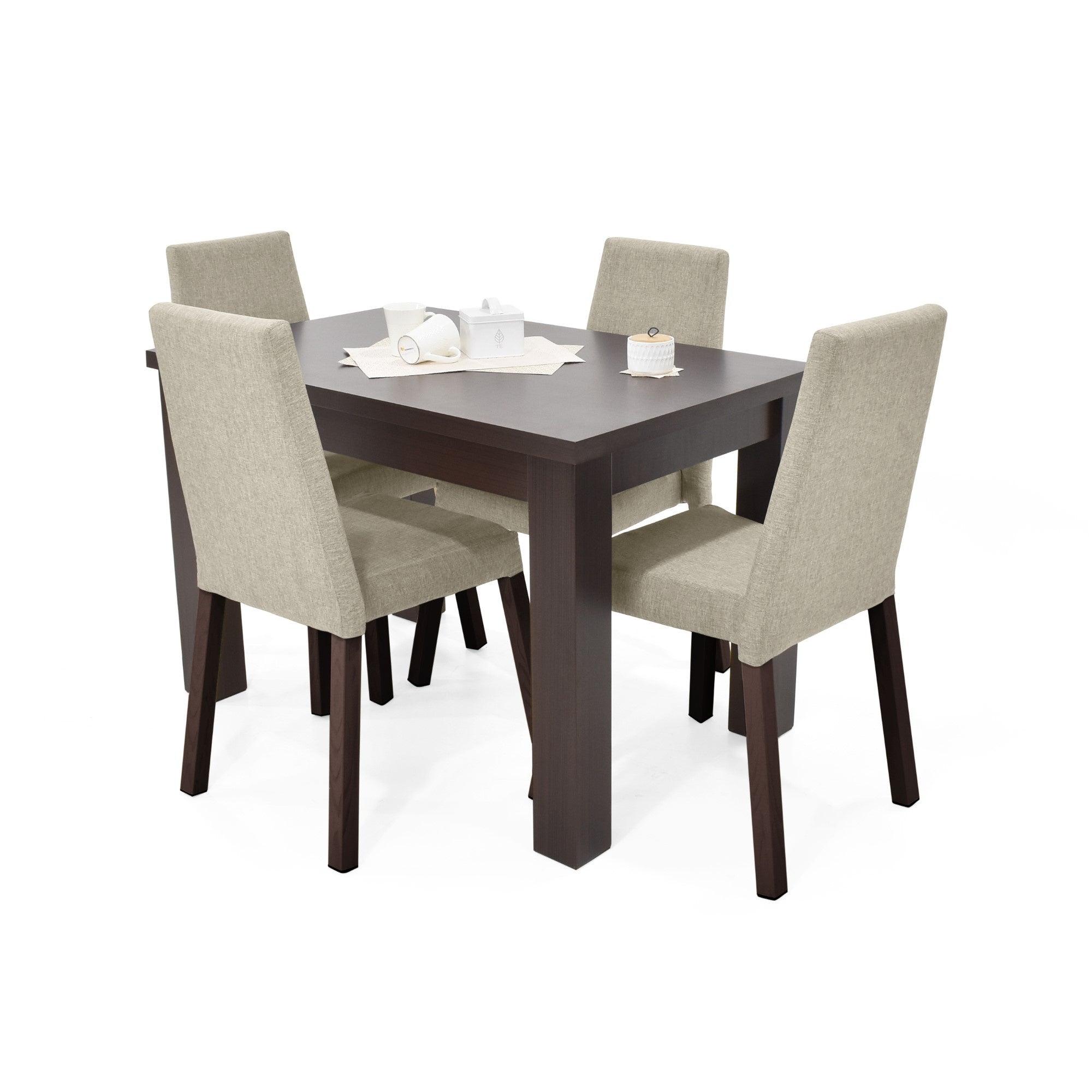 Comedor 4 Puestos Toronto Sillas Viena Beige