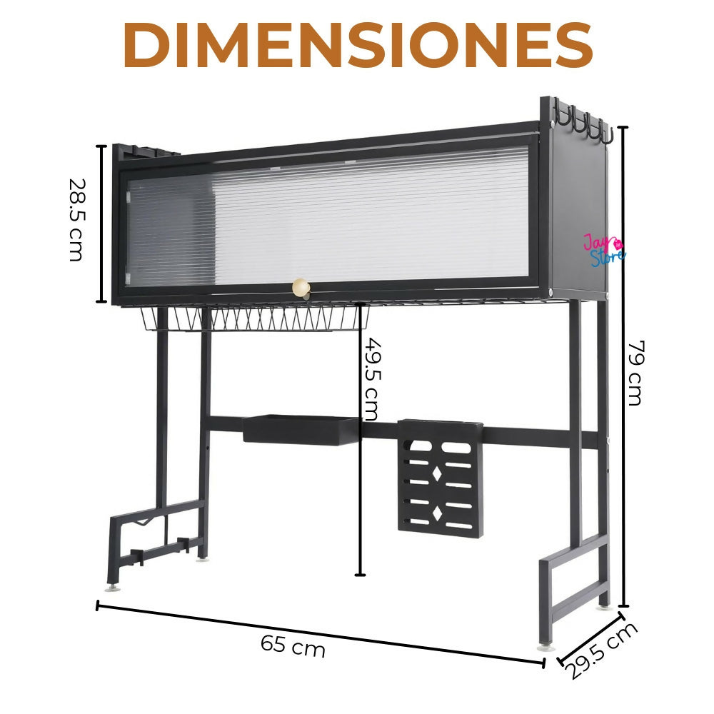 Escurridor Platos Cocina Gabinete Organizador Loza Secaplatos