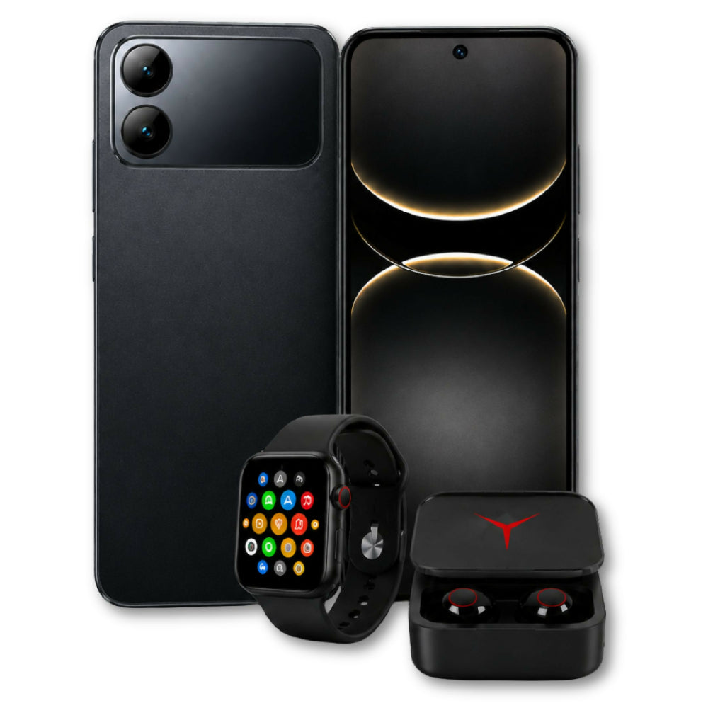 Celular Infinix Smart 20 256GB 4GB RAM Negro + Audífonos Y Reloj Obsequio
