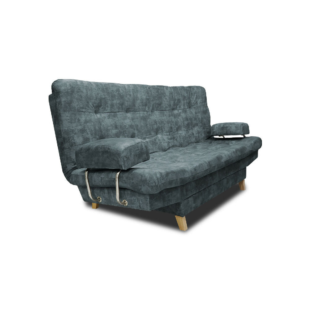 Sofá Cama Blum Clic Clac 3 Posiciones Tela Amigable Con Mascotas 185X90X80 Acero