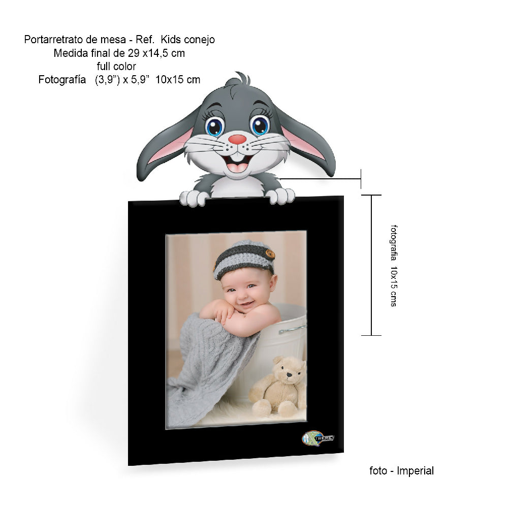 port  animls  conejo Black ficha
