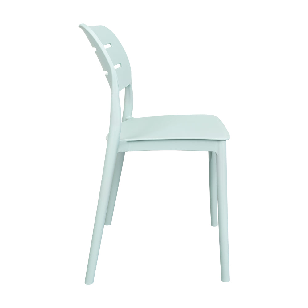 Silla Harriman, Azul Claro , con Medio Espaldar y Diseño Minimalista