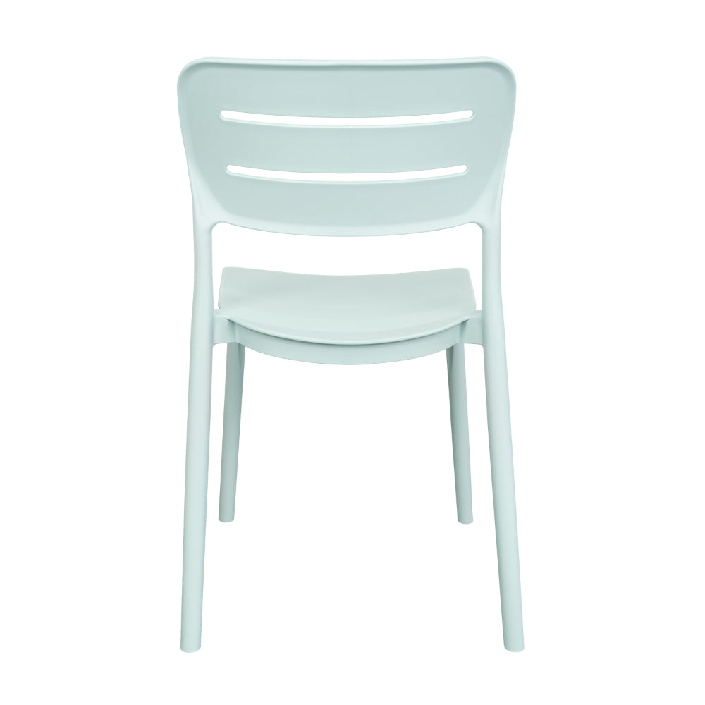 Silla Harriman, Azul Claro , con Medio Espaldar y Diseño Minimalista