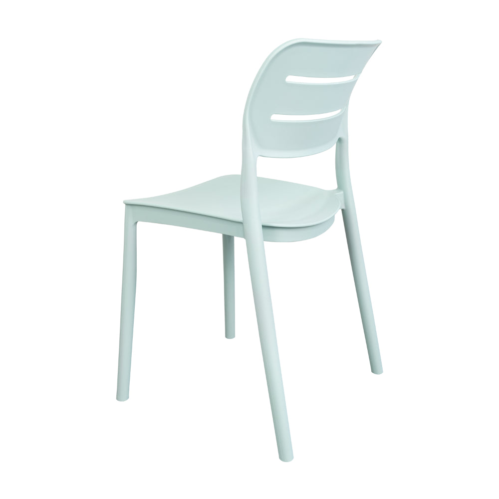 Silla Harriman, Azul Claro , con Medio Espaldar y Diseño Minimalista