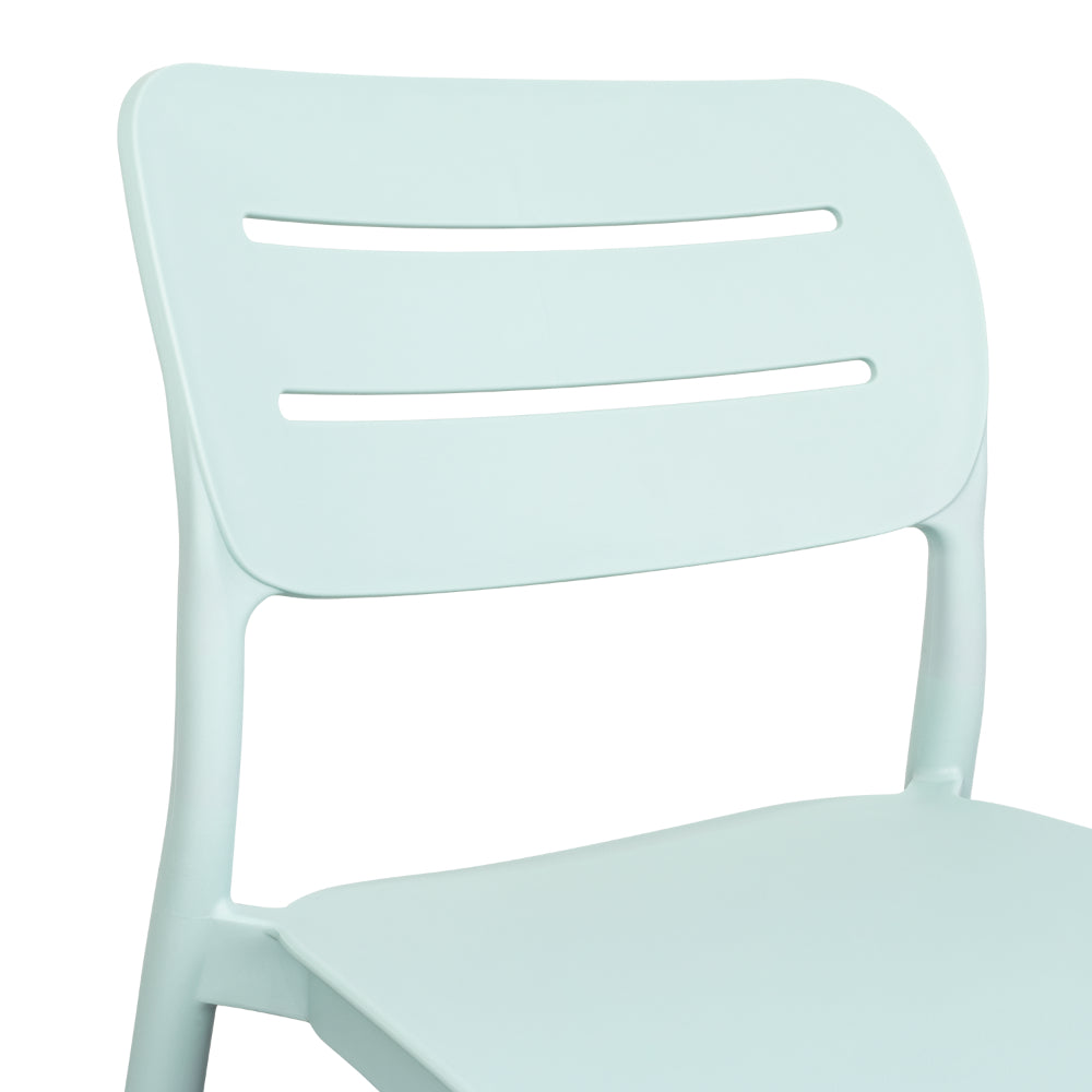 Silla Harriman, Azul Claro , con Medio Espaldar y Diseño Minimalista