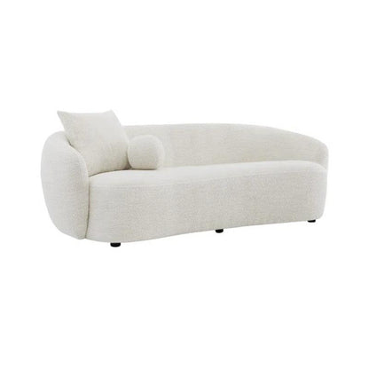 Sofá Cina 3 puestos Blanco Microfibra gruesa 220x95x72