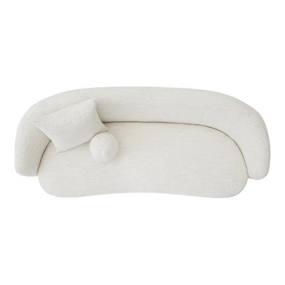 Sofá Cina 3 puestos Blanco Microfibra gruesa 220x95x72