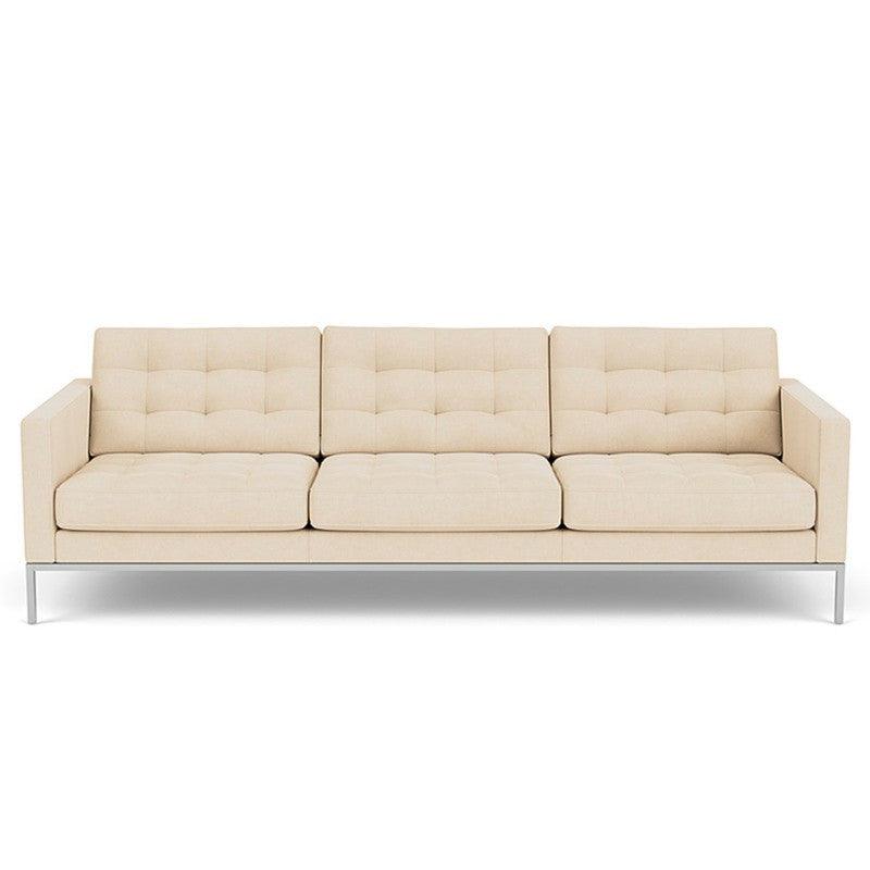 Sofá Florencia 3 puestos Beige terciopelo anti fluidos 230x88x80