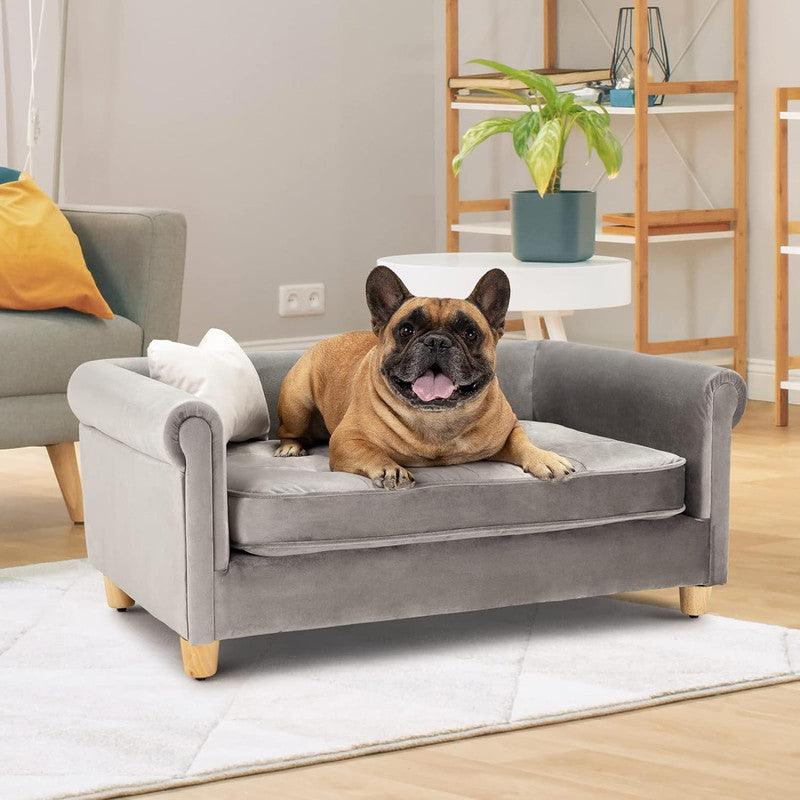 Sofá Classic 1 puestos Gris tela pet friendly 83x55x35