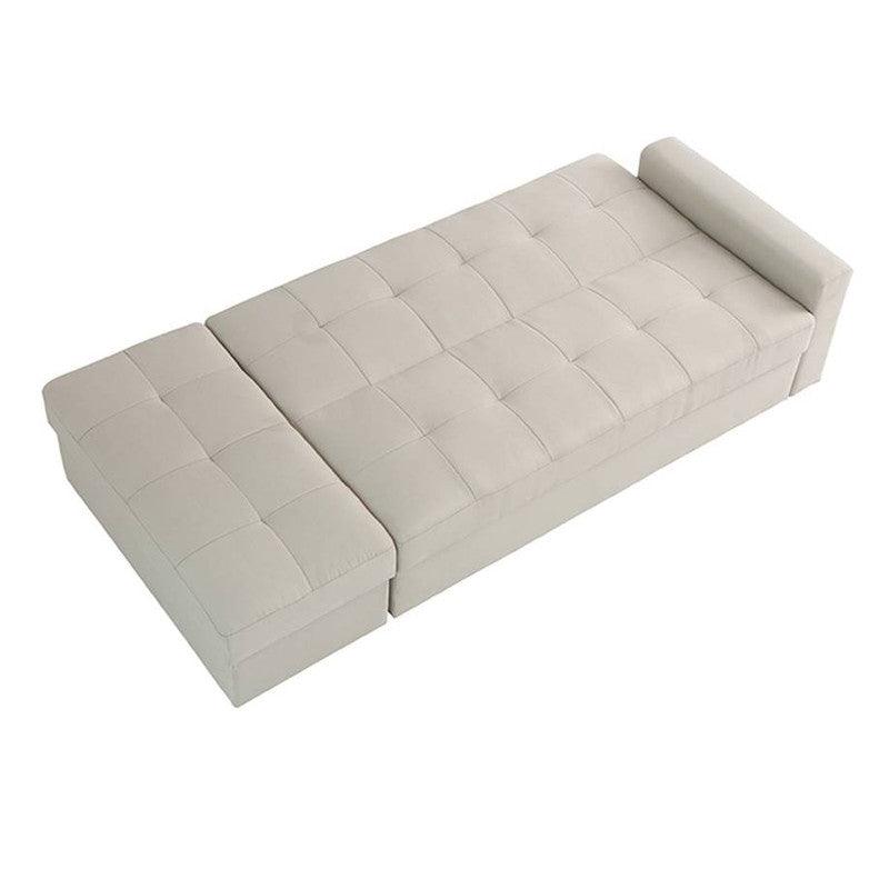 Sofá Bern 3 puestos Blanco tela anti fluidos 190x80x85