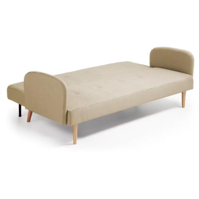Sofá Bratislava 2 puestos Beige Cuero Sintético 160x70x85