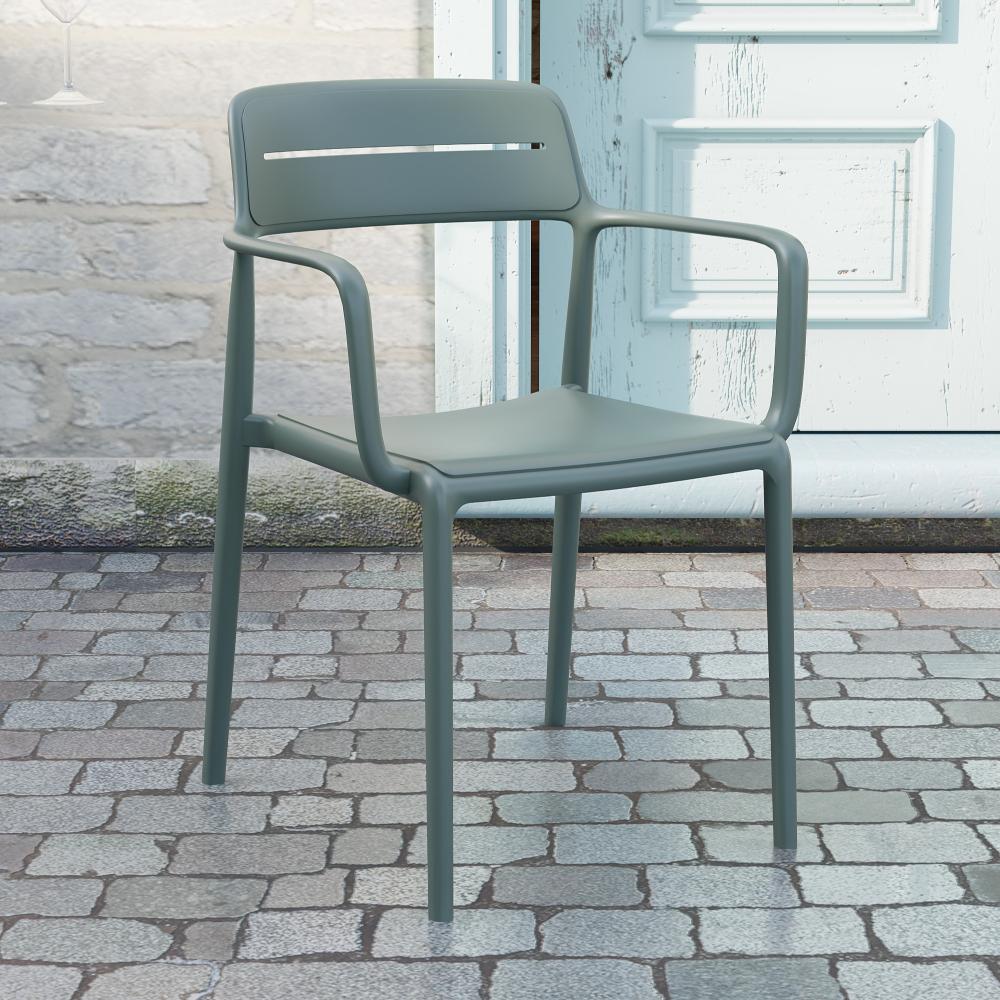 Combo Polet, Incluye una Mesa y 4 Sillas Color Verde Olivo