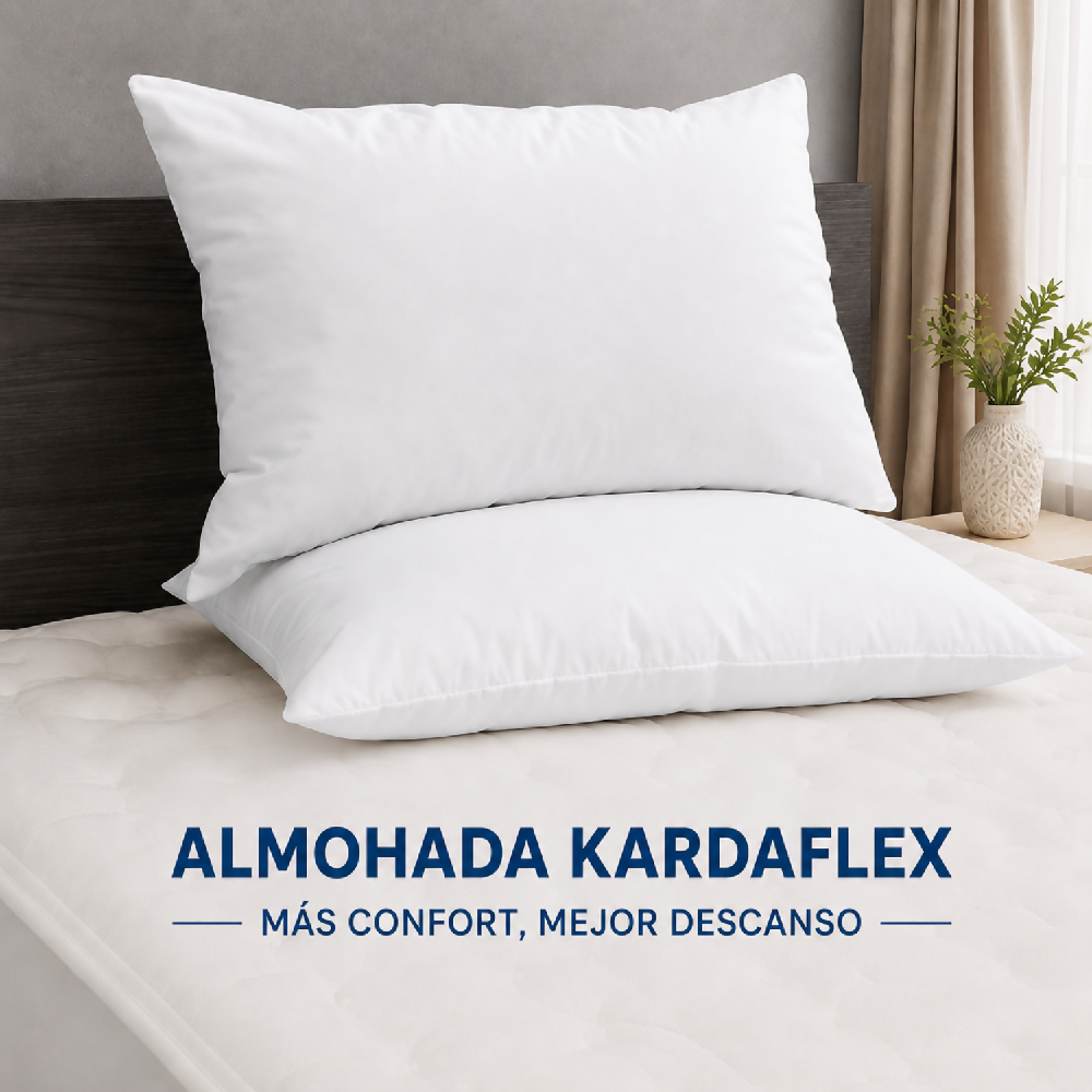 Almohadas Kardaflex Pack 8 Unidades, Color Blanco