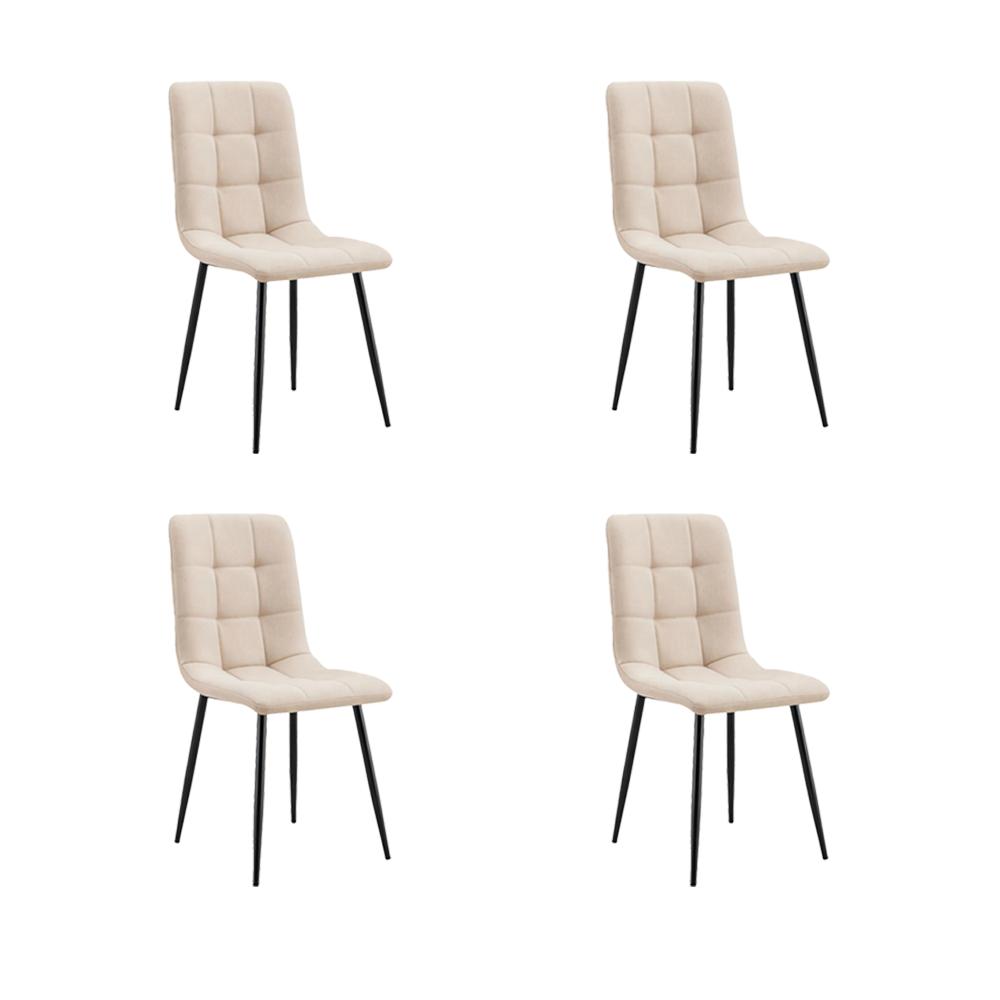 Combo para Sala Vinte, Incluye Mesa Redonda de Vidrio y 4 Sillas