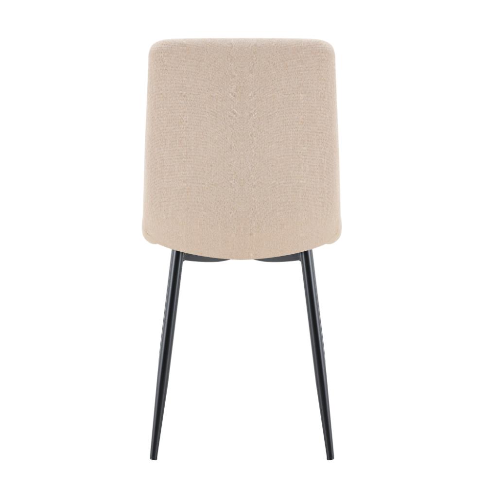 Silla de Comedor Lusitano, Beige, con Espaldar y Diseño Moderno X4