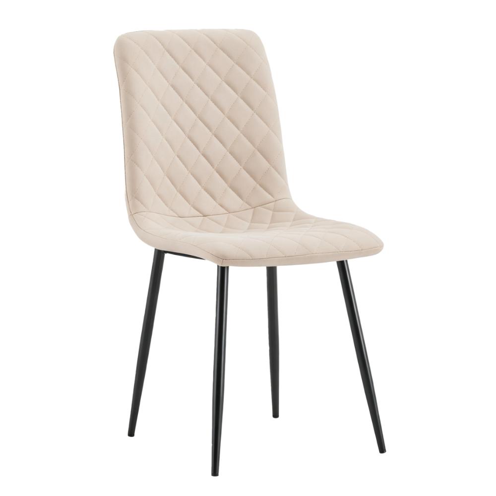 Silla de Comedor Loretto, Beige, con Espaldar y Diseño Moderno