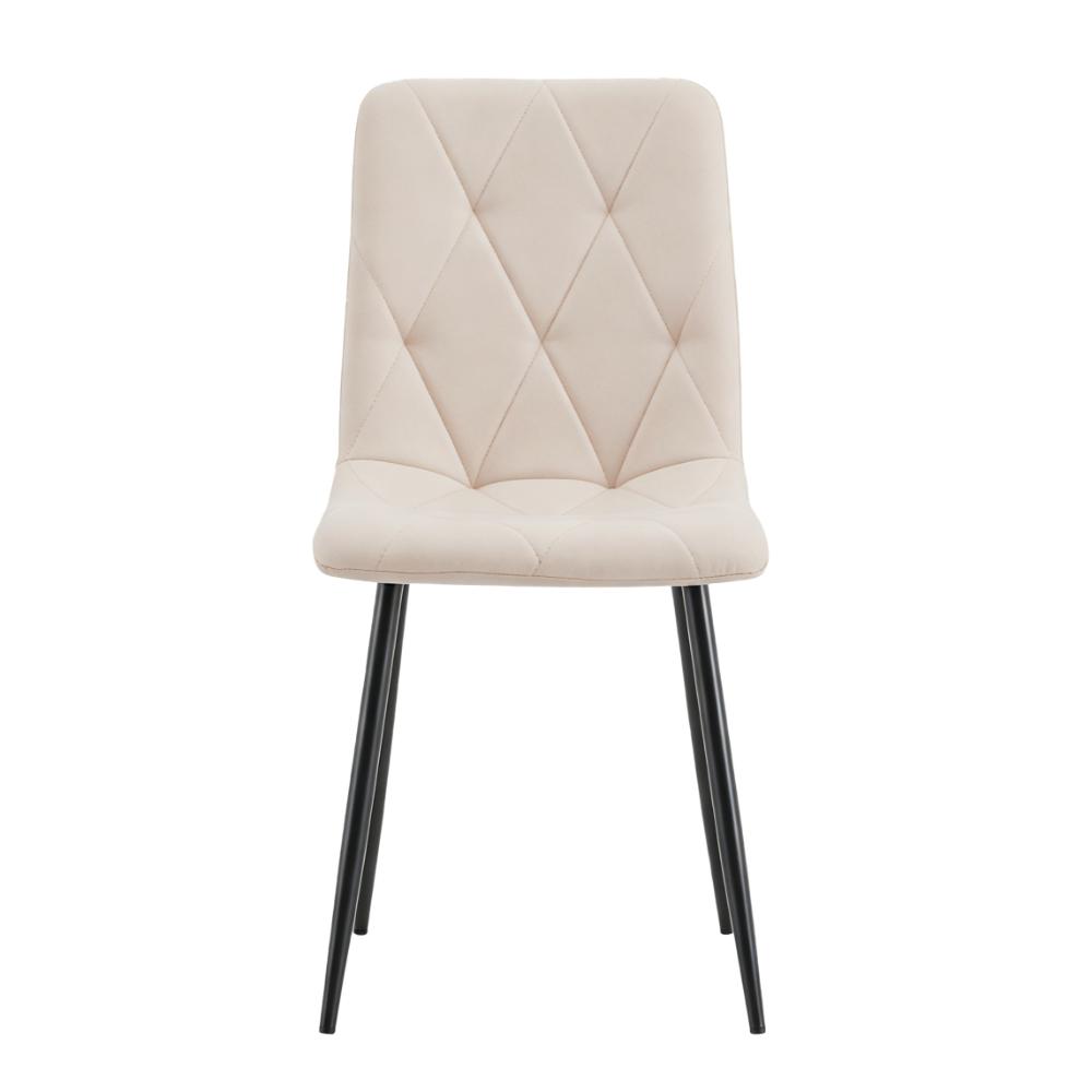 Silla de Comedor Napoles, Beige, con Espaldar y Diseño Moderno