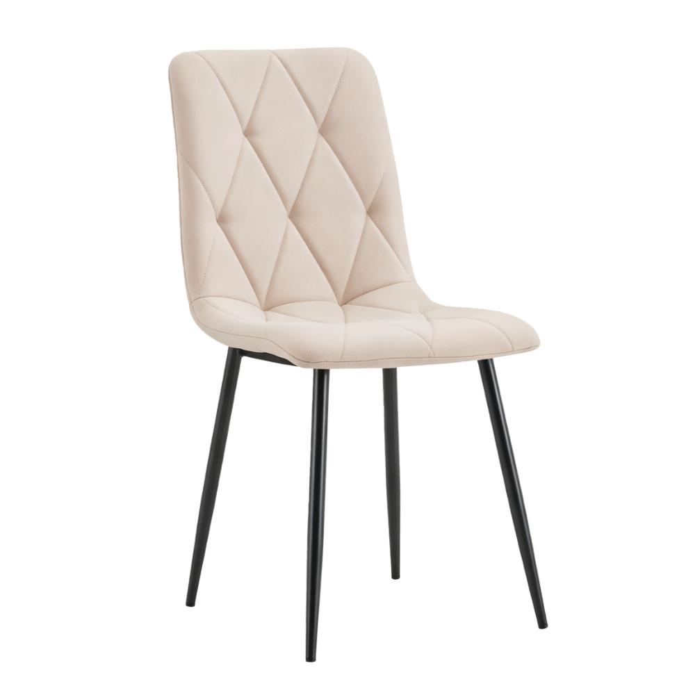 Silla de Comedor Napoles, Beige, con Espaldar y Diseño Moderno