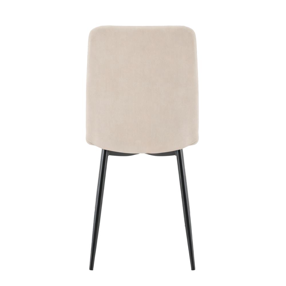 Silla de Comedor Napoles, Beige, con Espaldar y Diseño Moderno