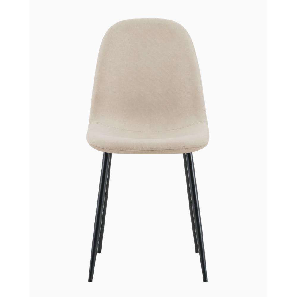 Silla de Comedor Margarita, Beige, con Espaldar y Diseño Moderno