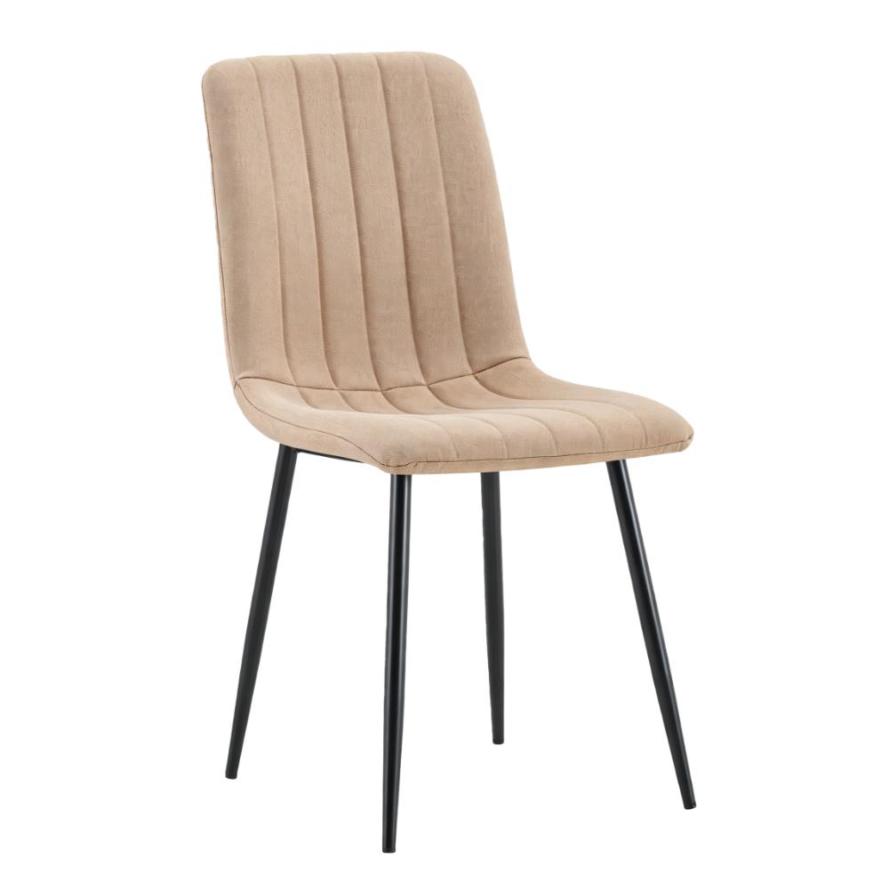 Silla de Comedor Lusitano, Café, con Espaldar y Diseño Moderno
