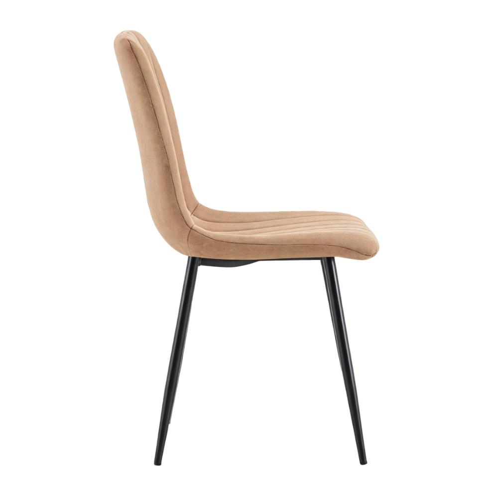 Silla de Comedor Lusitano, Café, con Espaldar y Diseño Moderno