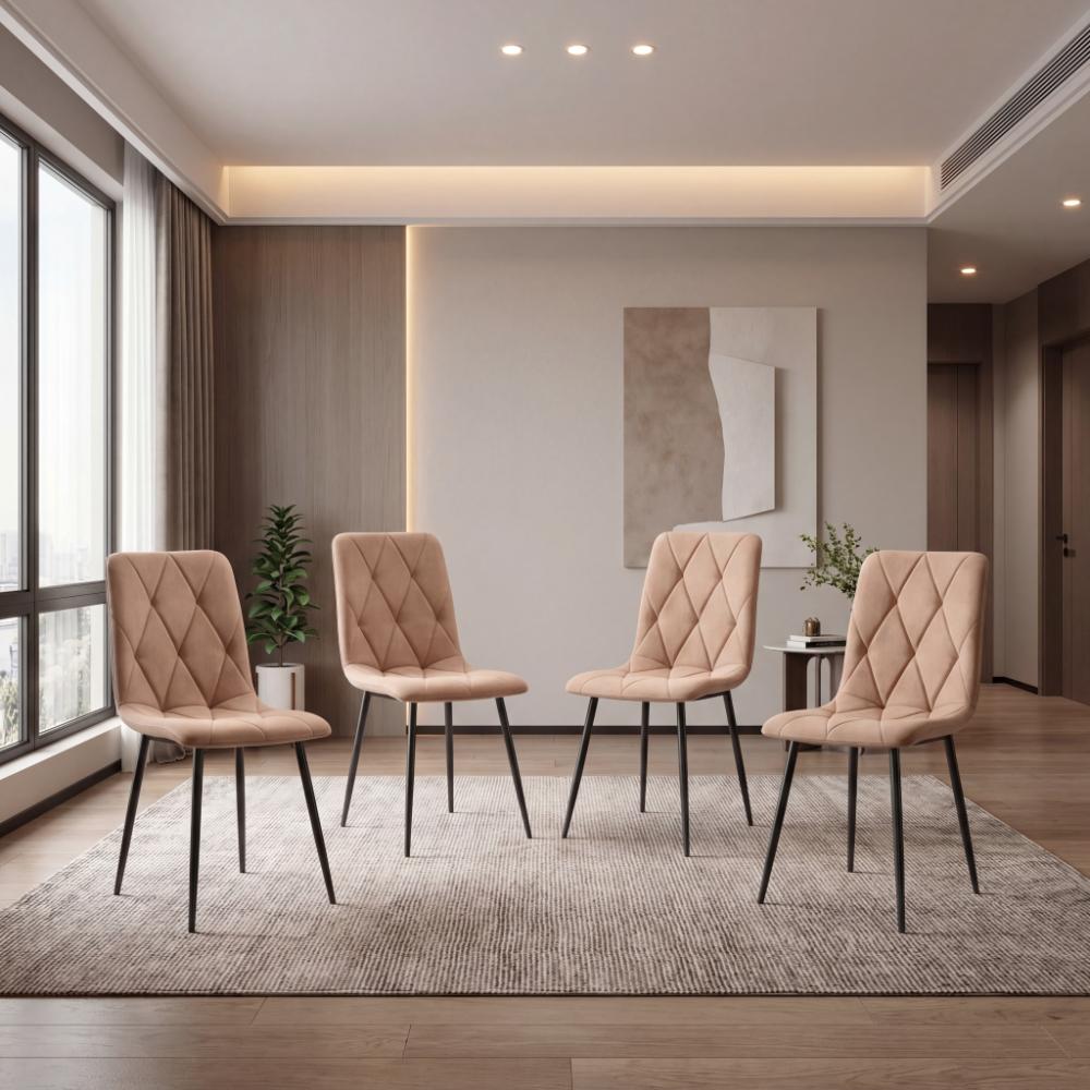 Combo Cook, Incluye una Mesa y 4 Sillas Color Café