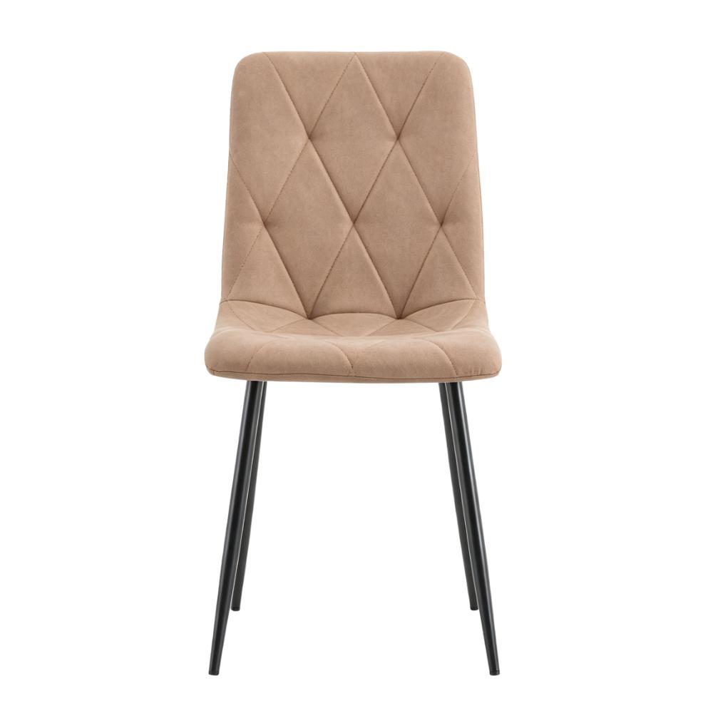 Silla de Comedor Napoles, Café, con Espaldar y Diseño Moderno
