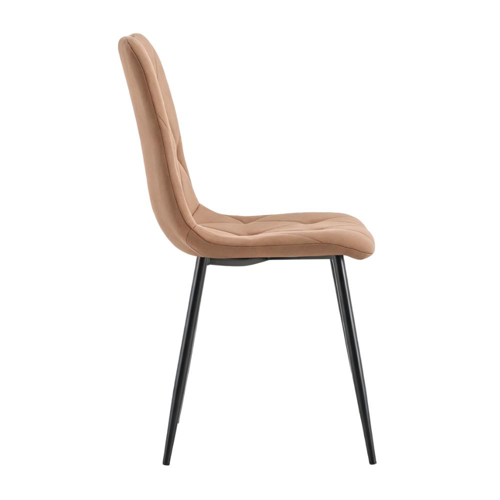 Silla de Comedor Napoles, Café, con Espaldar y Diseño Moderno