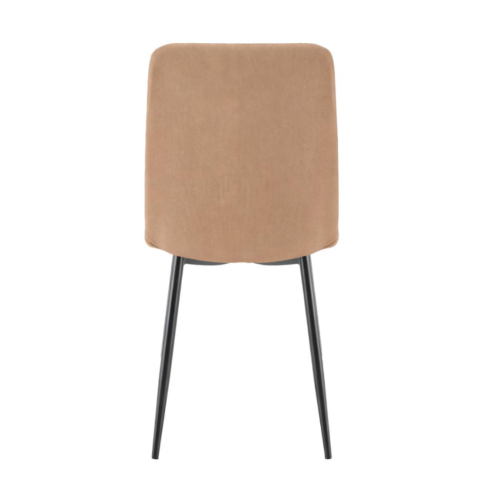 Silla de Comedor Napoles, Café, con Espaldar y Diseño Moderno
