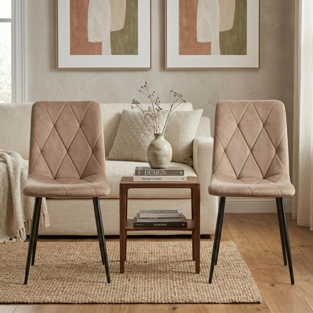 Silla de Comedor Napoles, Café, con Espaldar y Diseño Moderno