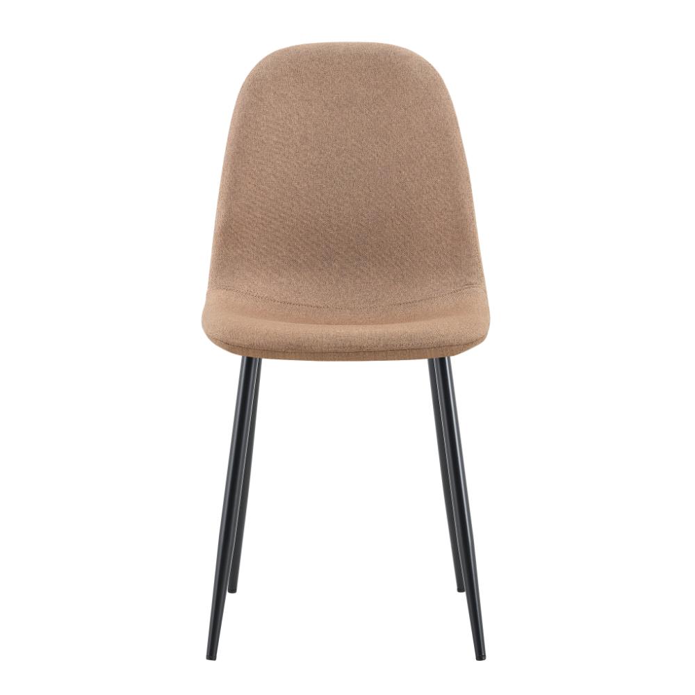 Silla de Comedor Margarita, Café, con Espaldar y Diseño Moderno