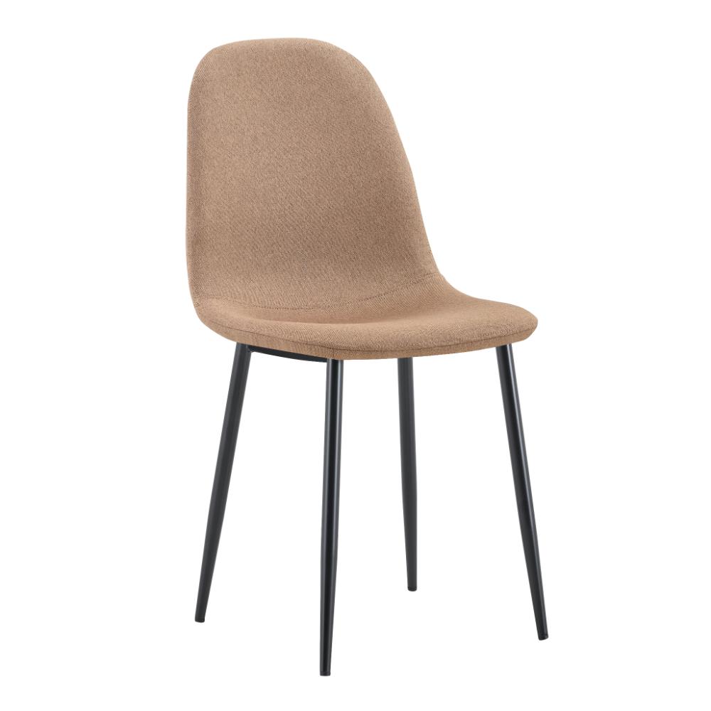 Silla de Comedor Margarita, Café, con Espaldar y Diseño Moderno
