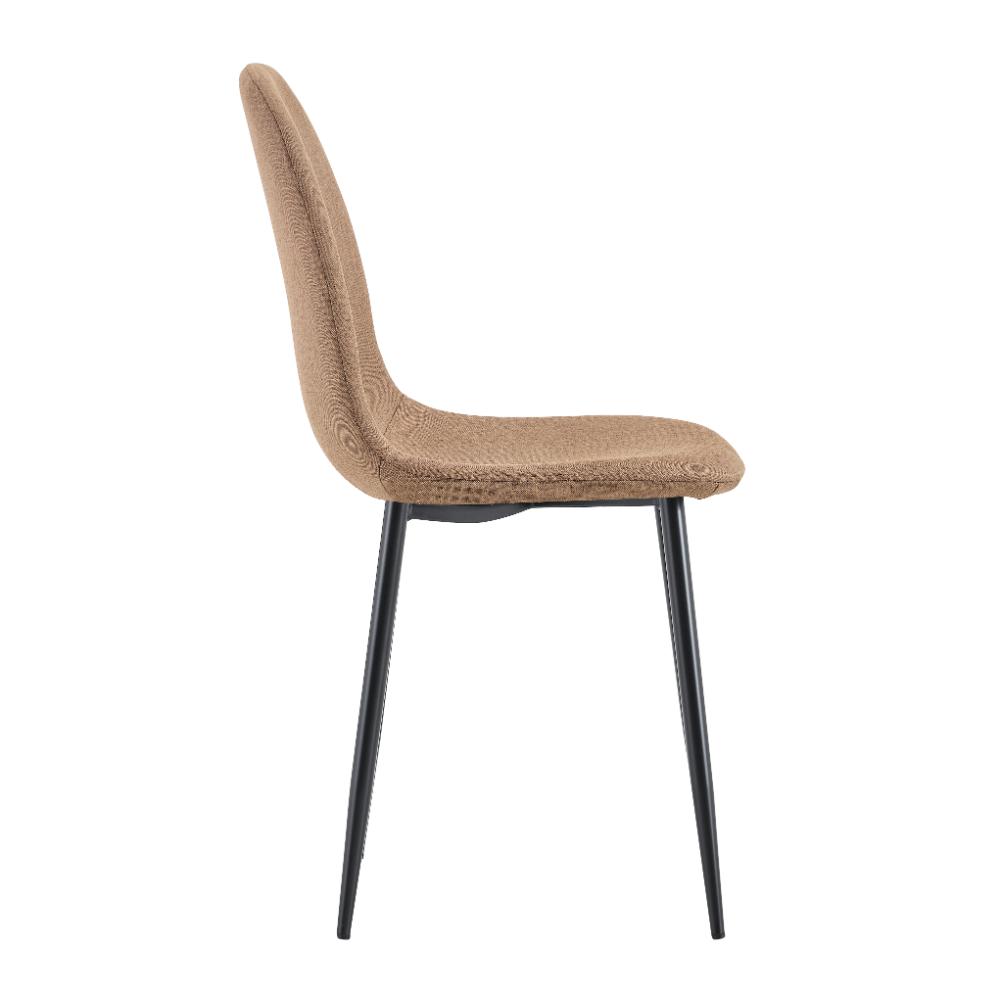 Silla de Comedor Margarita, Café, con Espaldar y Diseño Moderno