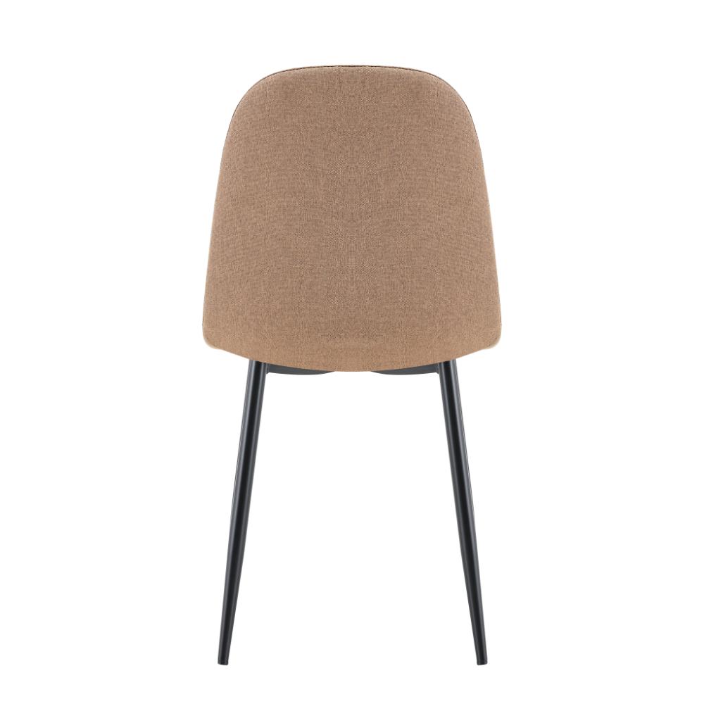 Silla de Comedor Margarita, Café, con Espaldar y Diseño Moderno