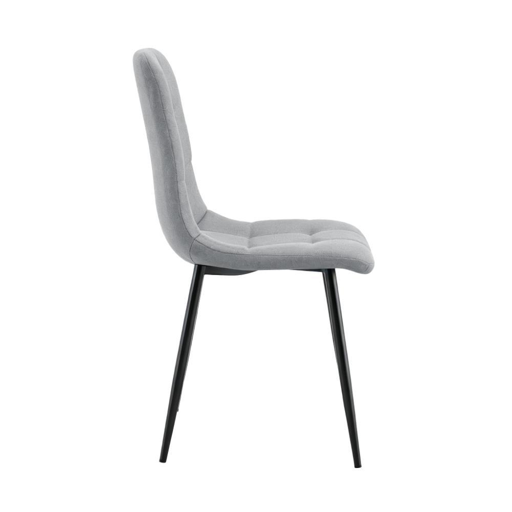 Silla de Comedor Flex, Color Gris, con Espaldar y Diseño Moderno