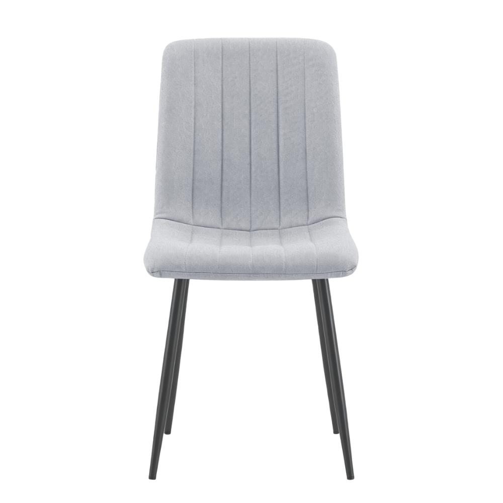 Silla de Comedor Lusitano, Gris, con Espaldar y Diseño Moderno