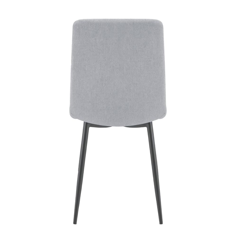 Silla de Comedor Lusitano, Gris, con Espaldar y Diseño Moderno