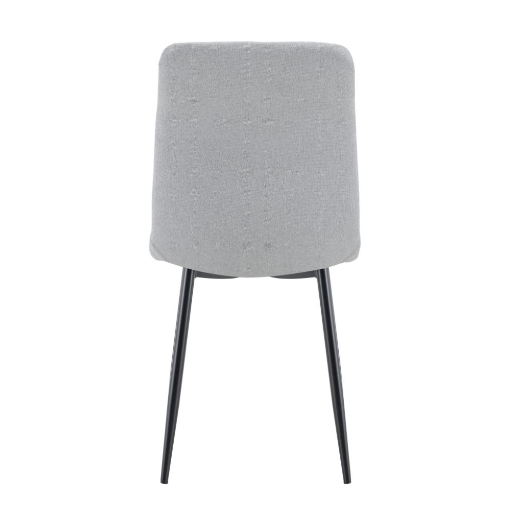 Silla de Comedor Sorrento, Gris Claro, con Espaldar y Diseño Moderno X2