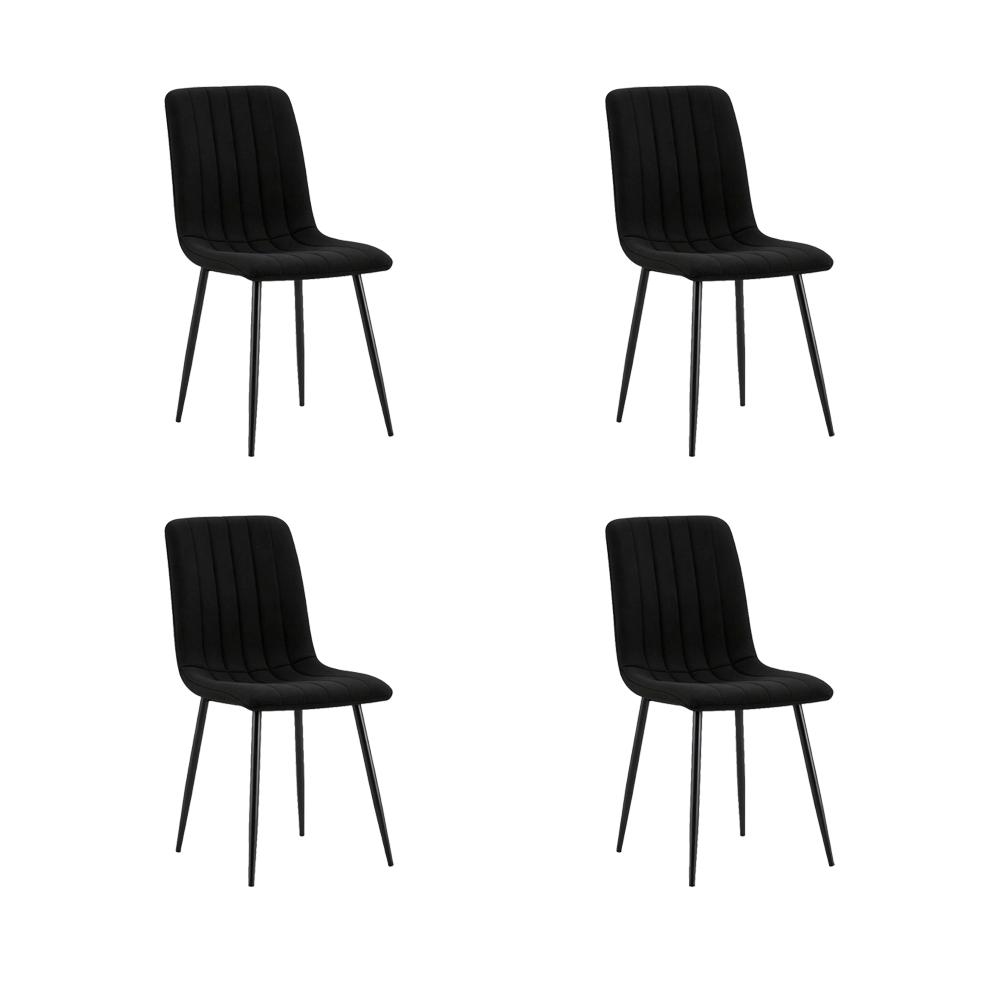 Combo para Sala Caprin, Incluye Mesa Redonda de Vidrio y 4 Sillas