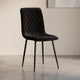 Silla de Comedor Loretto, Negro, con Espaldar y Diseño Moderno