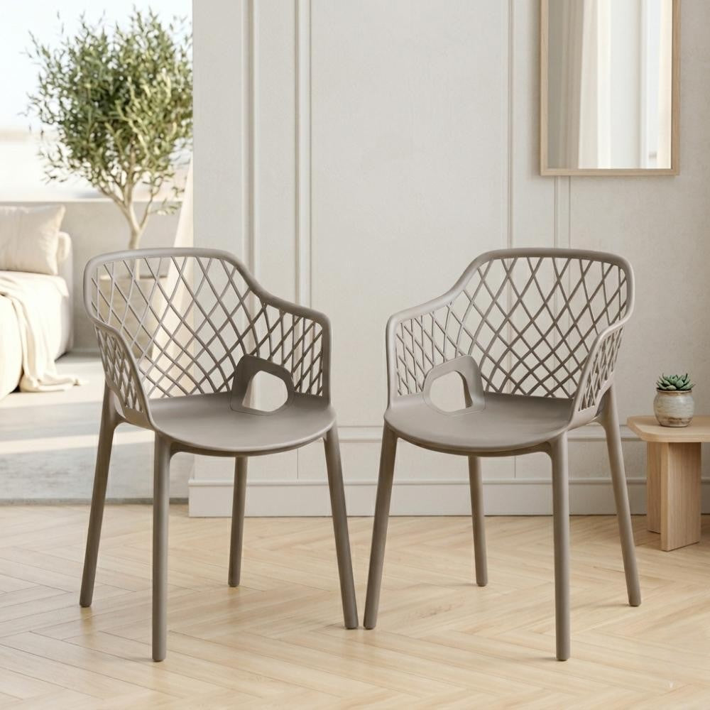 Combo Vaira, Incluye una Mesa y 4 Sillas Color Taupe