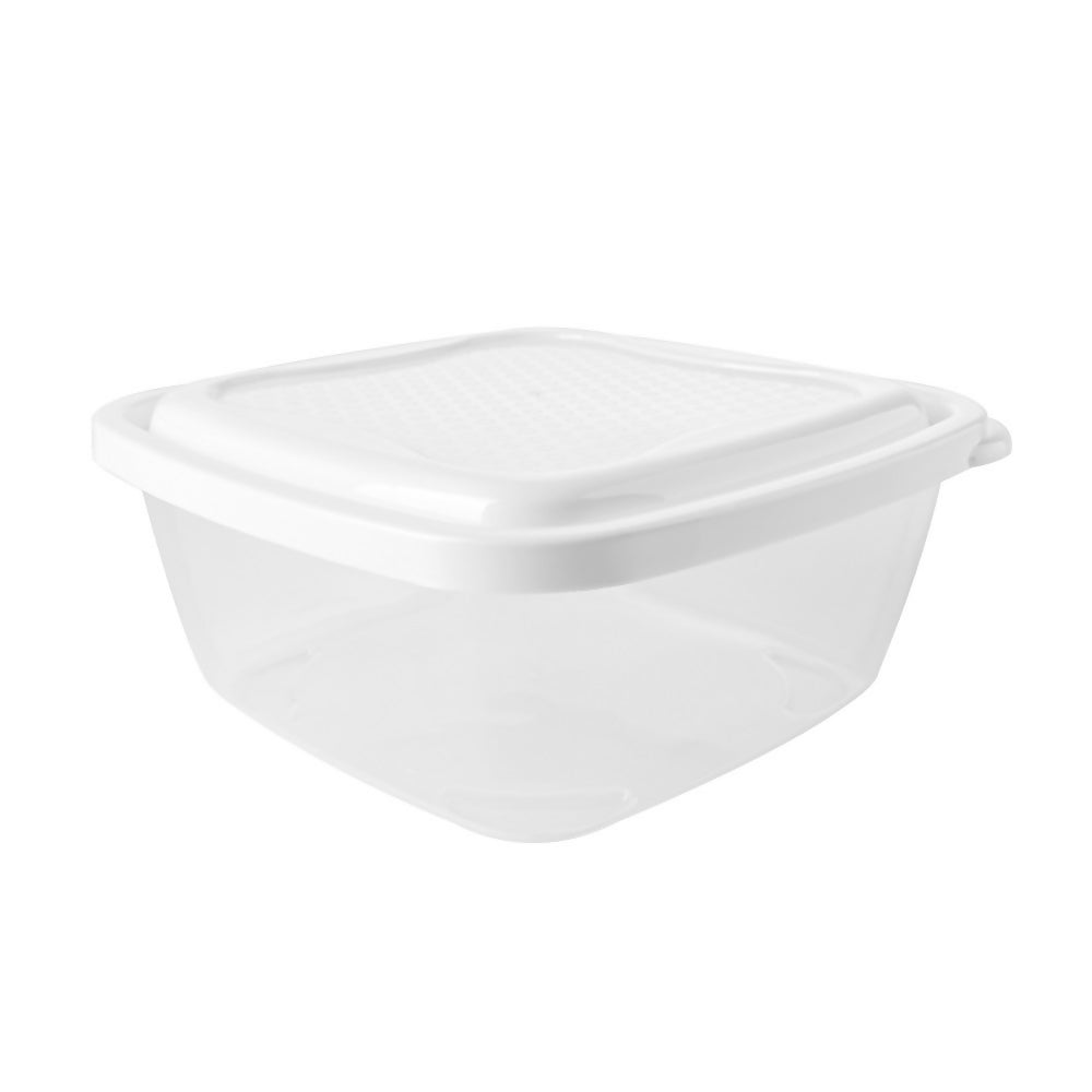 Recipiente Basico Cuadrado 1.1L Blanco