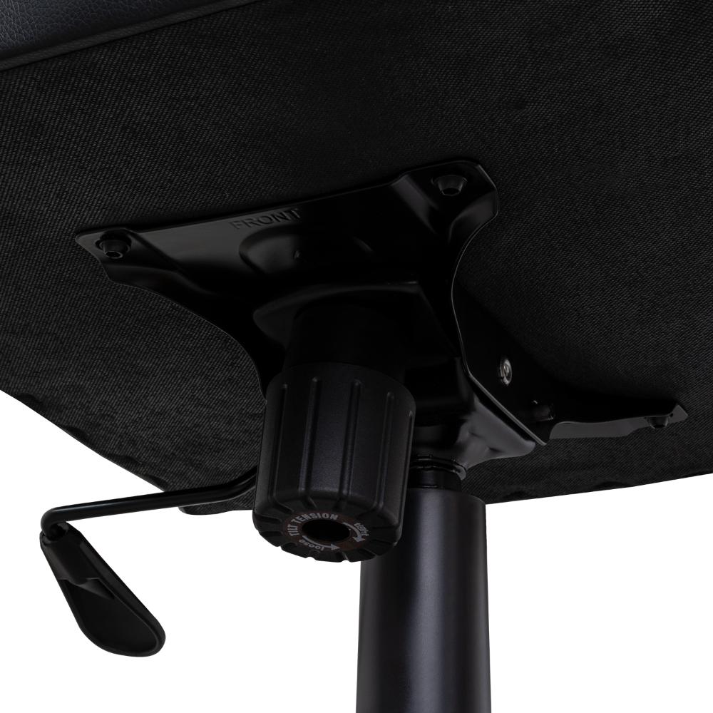 Silla Gamer Rismel, Negro y Gris, con altura ajustable