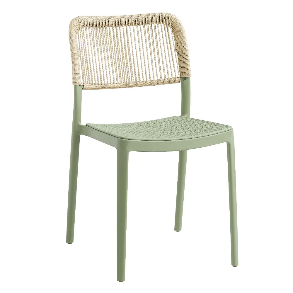 Silla Austin, Color Verde Olivo, con Espaldar Tejido